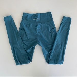 Alphalete Alphalux Trident Blue Leggings Tights